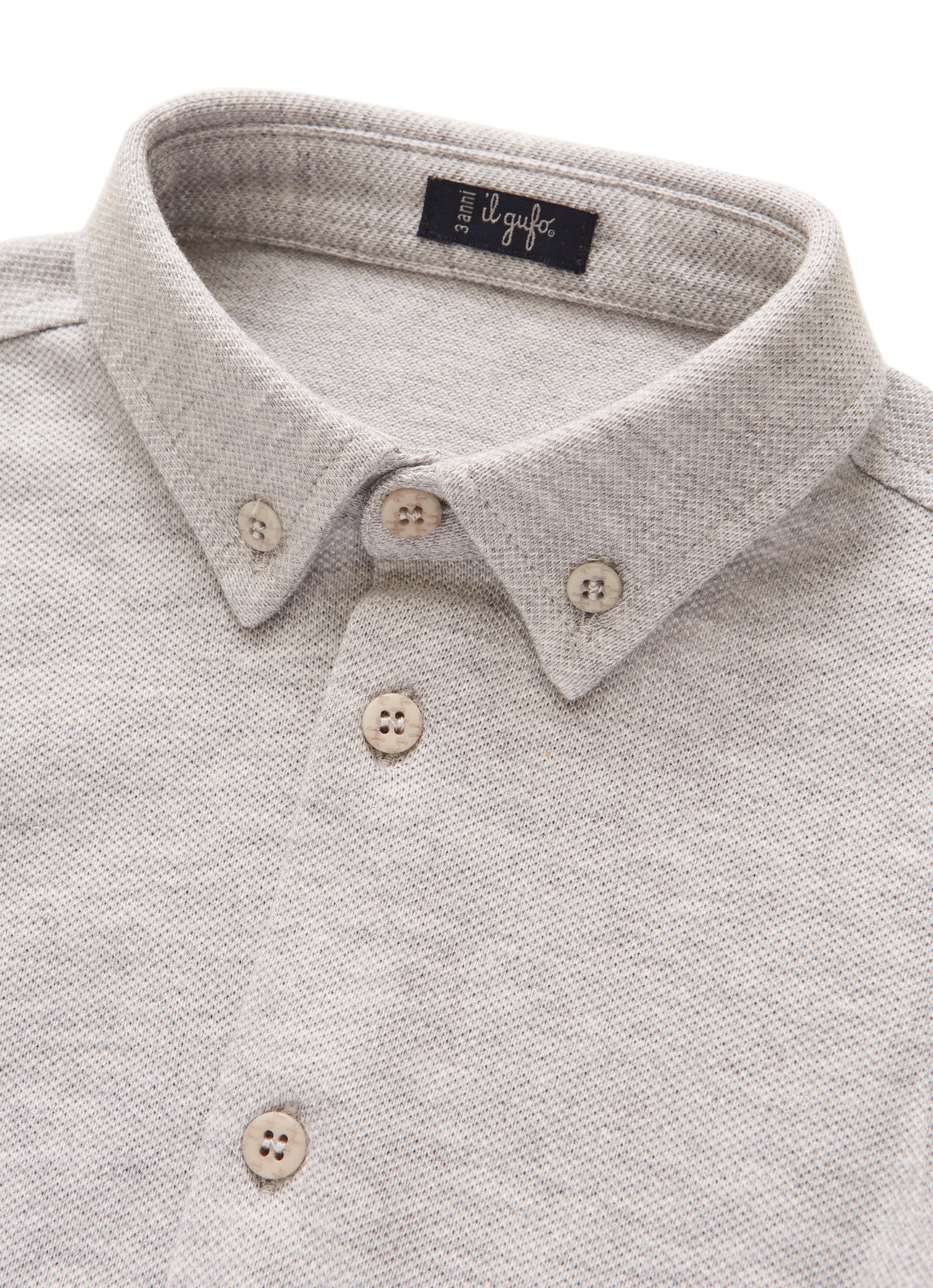 Cotton shirt - nickel grey