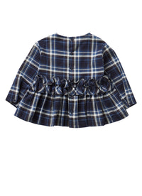 Flared blouse with ruffles