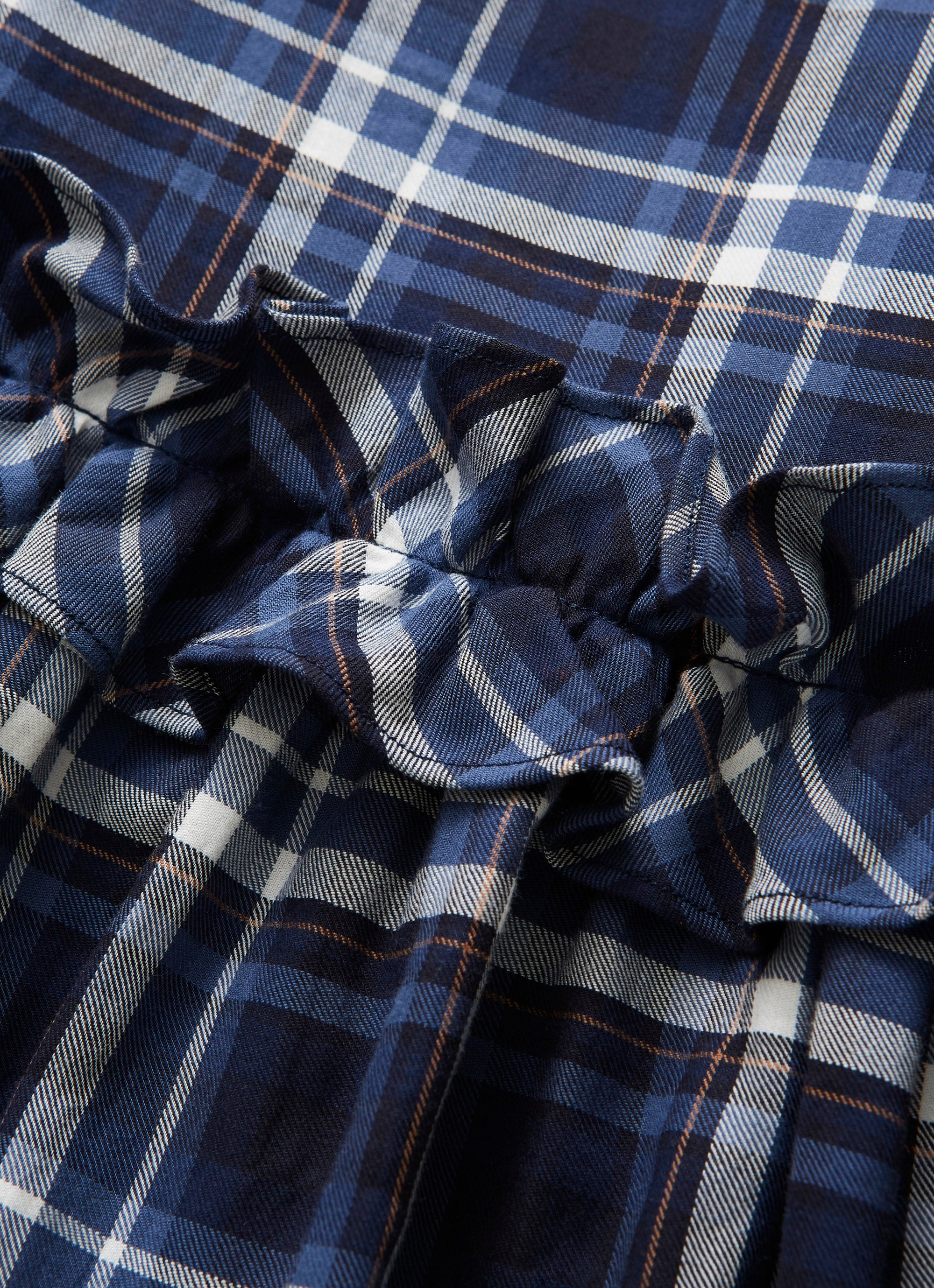 Flared blouse with ruffles