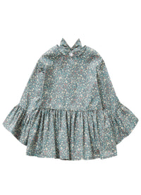 Blouse With White And Pink Liberty Style Flowers