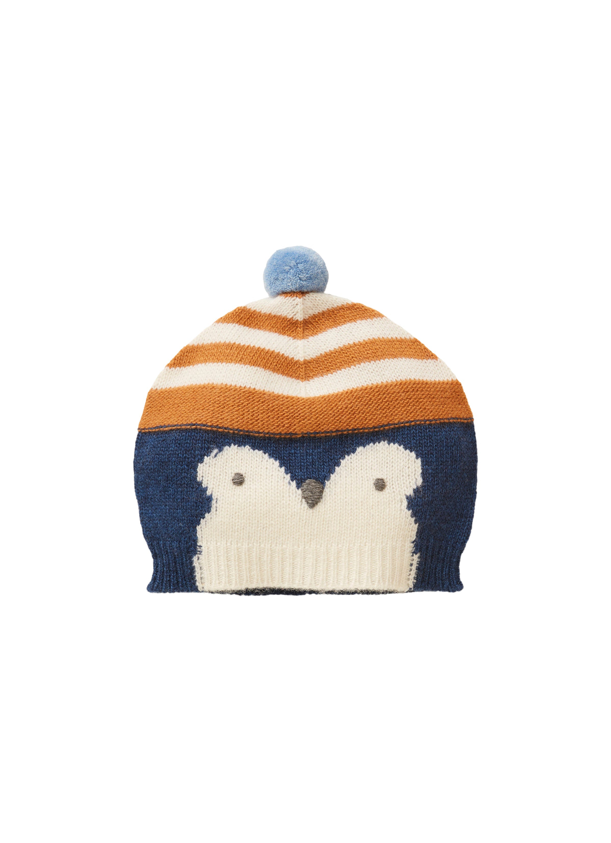 Bonnet avec pingouin - Blu Inchiostro & Latte