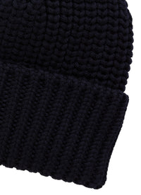Cappellino tricot blu navy