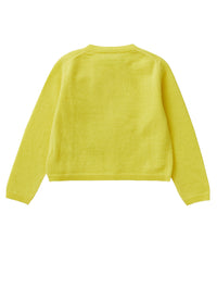 Mimosa Yellow Tricot Cardigan