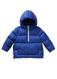 Down jacket with side vents