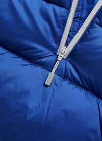 Down jacket with side vents