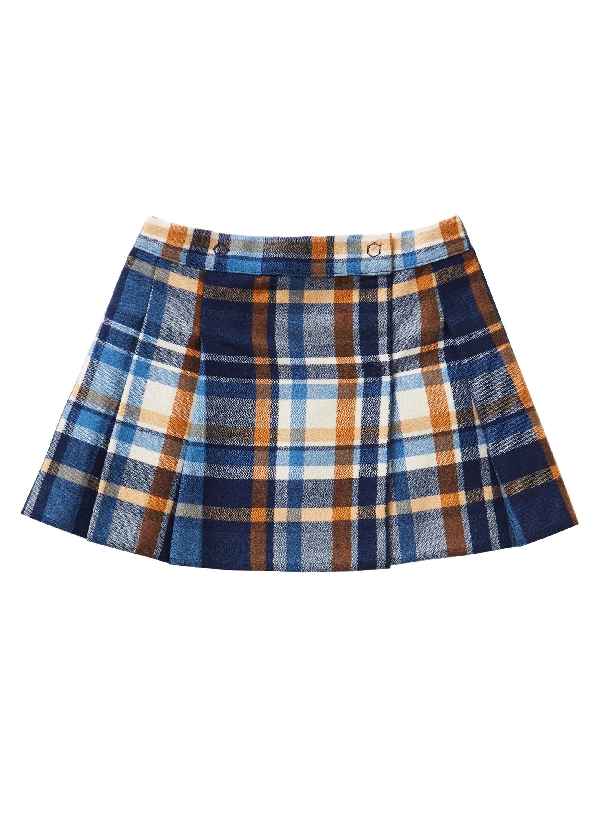 Tartan wrap-over skirt
