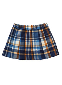 Tartan wrap-over skirt