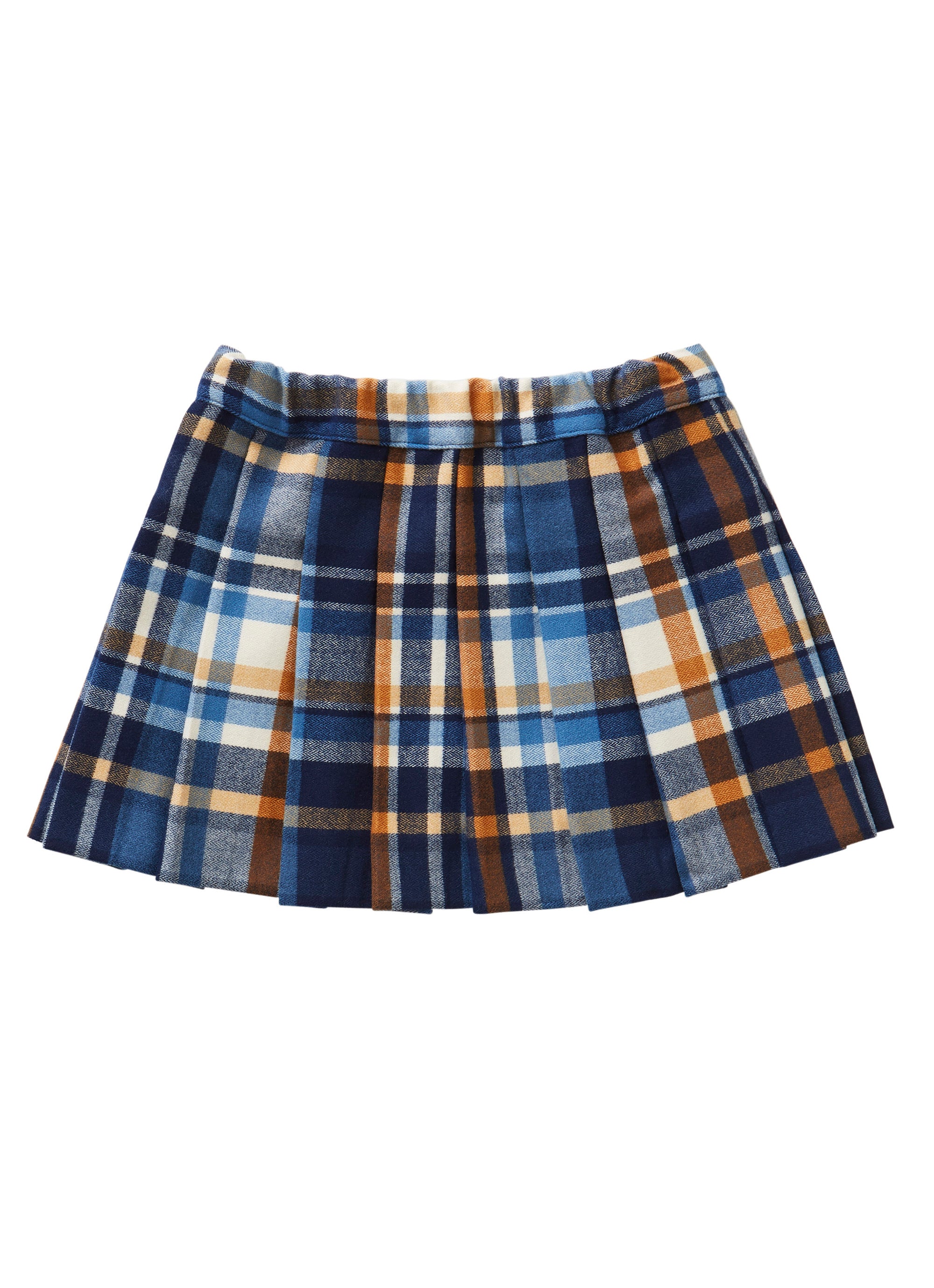 Tartan wrap-over skirt
