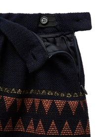 Balloon skirt with ethnic designs