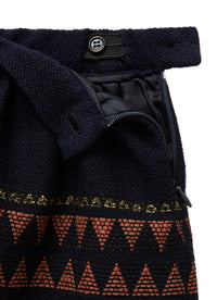 Balloon skirt with ethnic designs