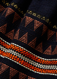 Balloon skirt with ethnic designs