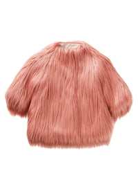 Faux Monkey Fur Overcoat