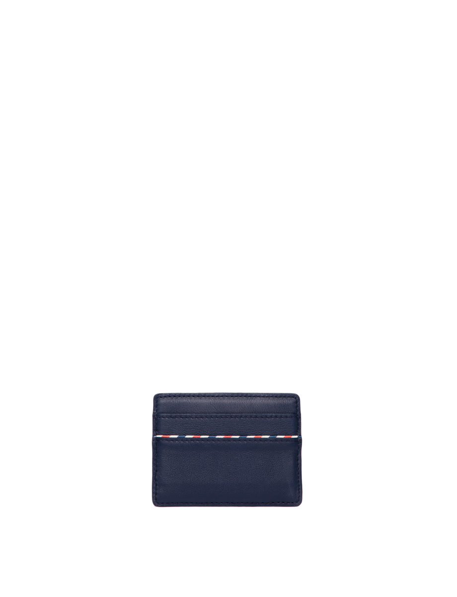 1qty NEW  / Porte-cartes Marcia en cuir -  Blue Navy