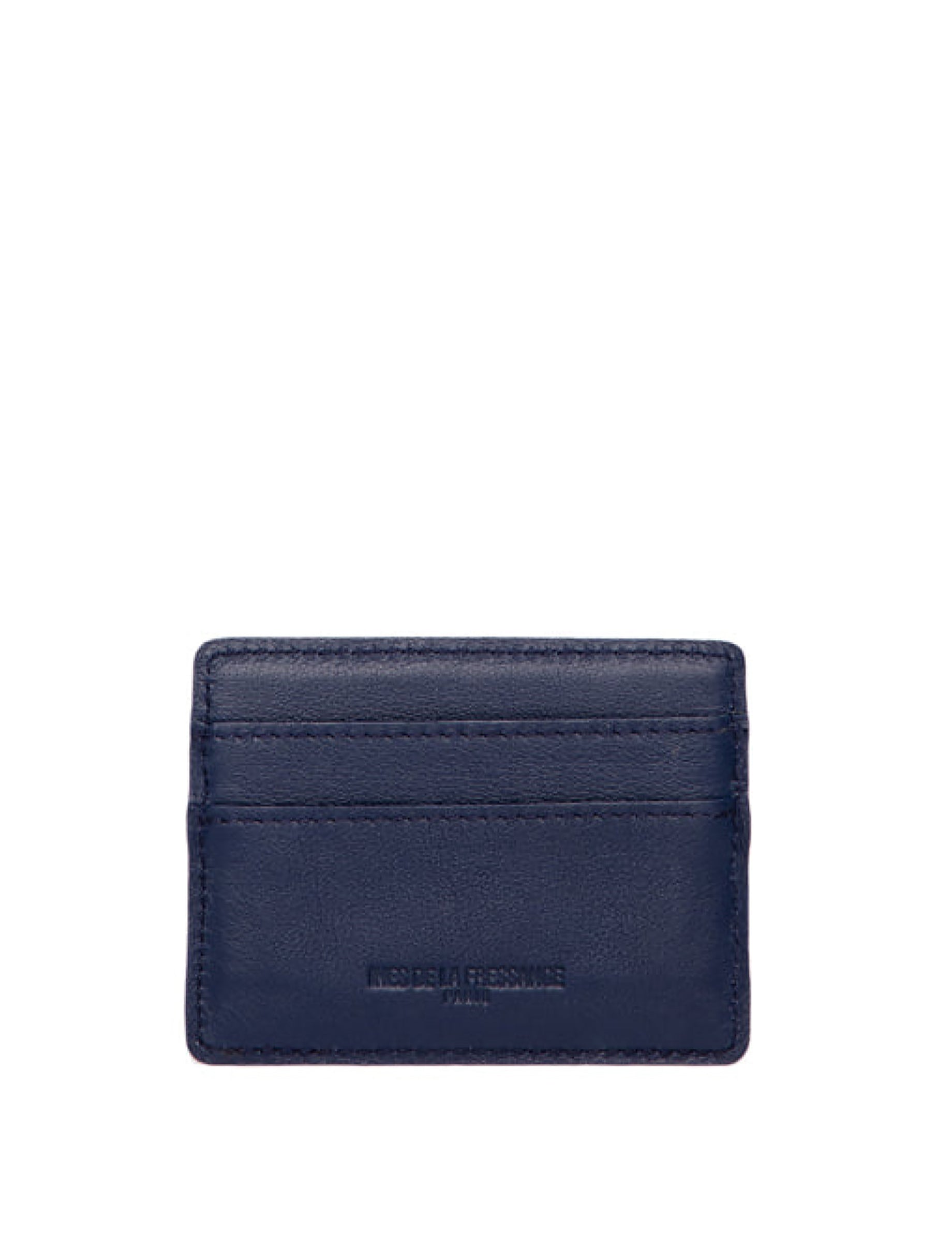 1qty NEW  / Porte-cartes Marcia en cuir -  Blue Navy