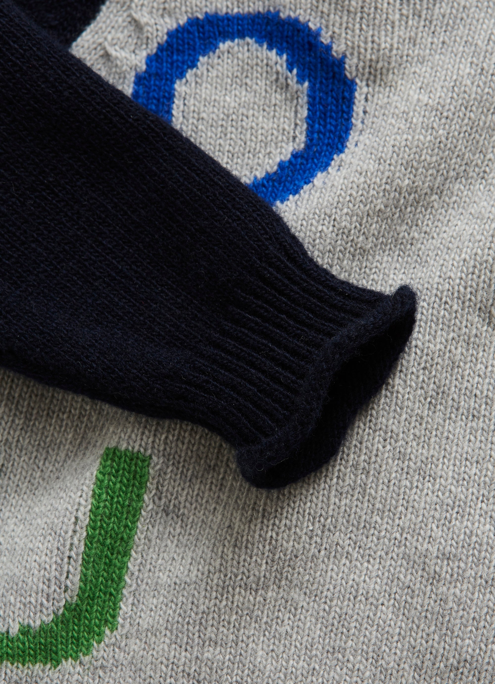 Grey cardigan with lettering