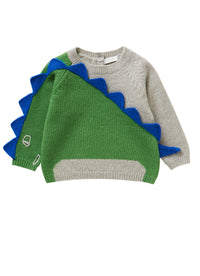 Sweater with dinosaur design