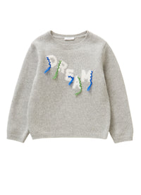 Dream tricot sweater with decorative threads