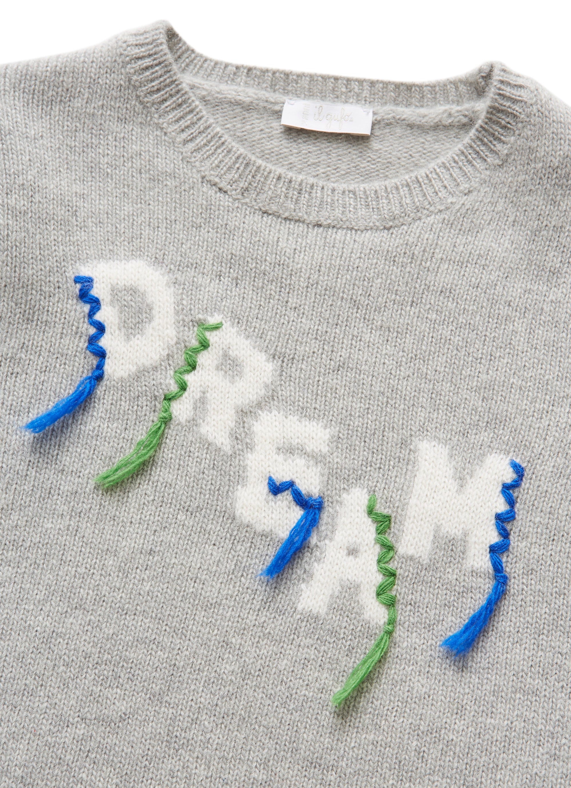 Dream tricot sweater with decorative threads