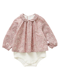 Shirt bodysuit with liberty print