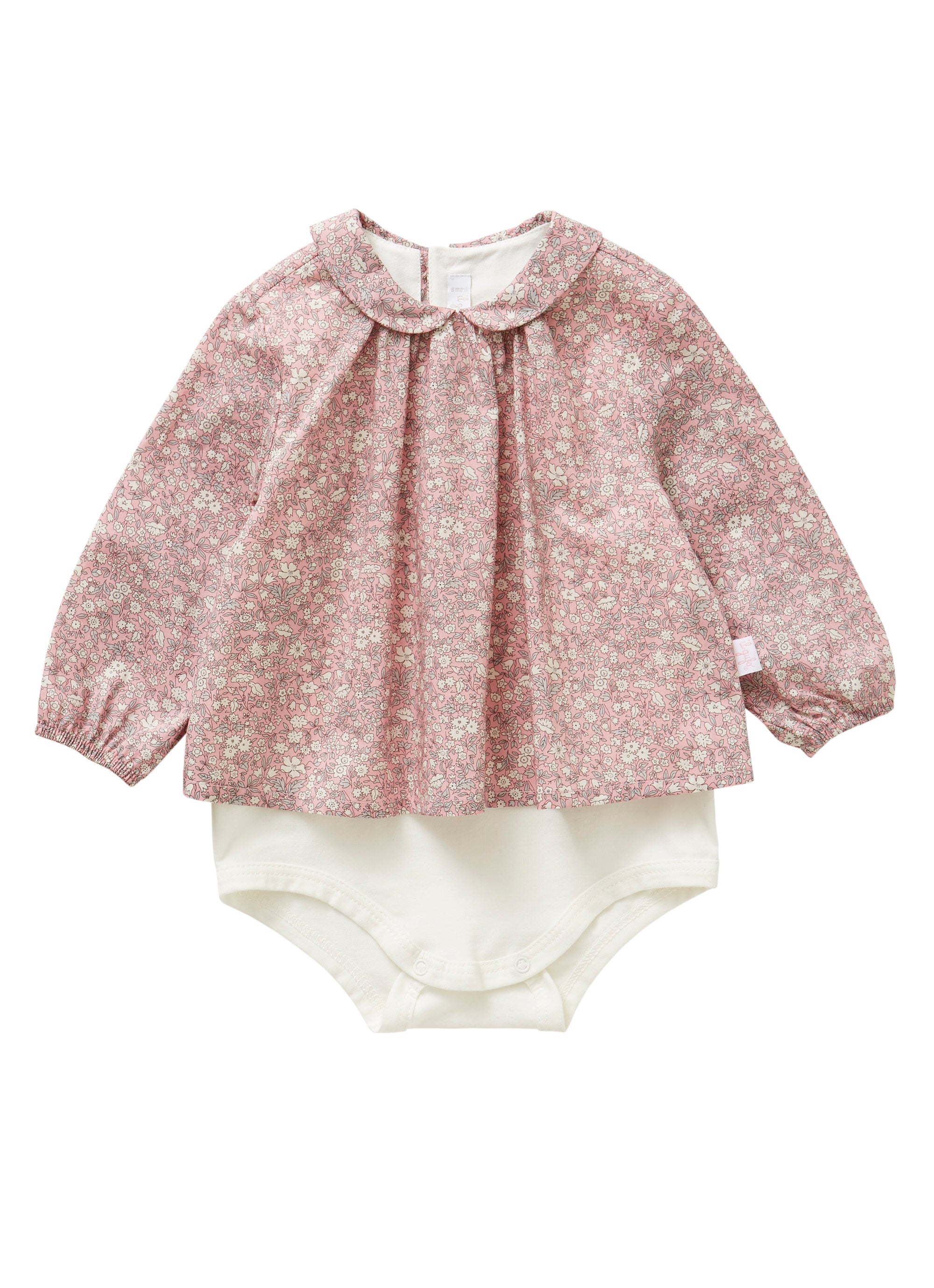 Shirt bodysuit with liberty print