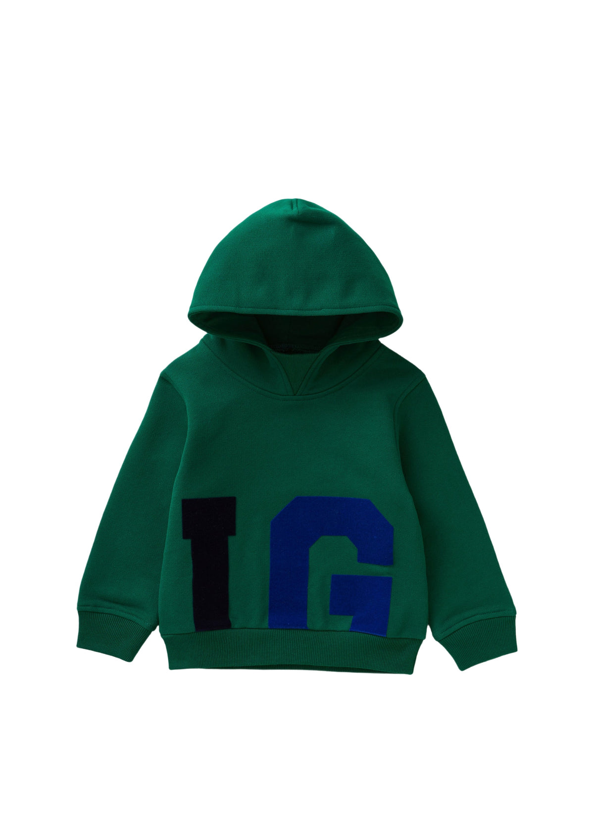 Sweatshirt With Hood And Lettering Motif
