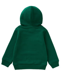 Sweatshirt with hood and lettering motif