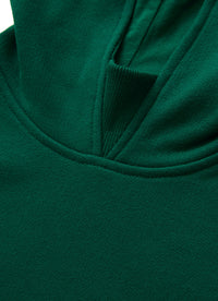 Sweatshirt with hood and lettering motif