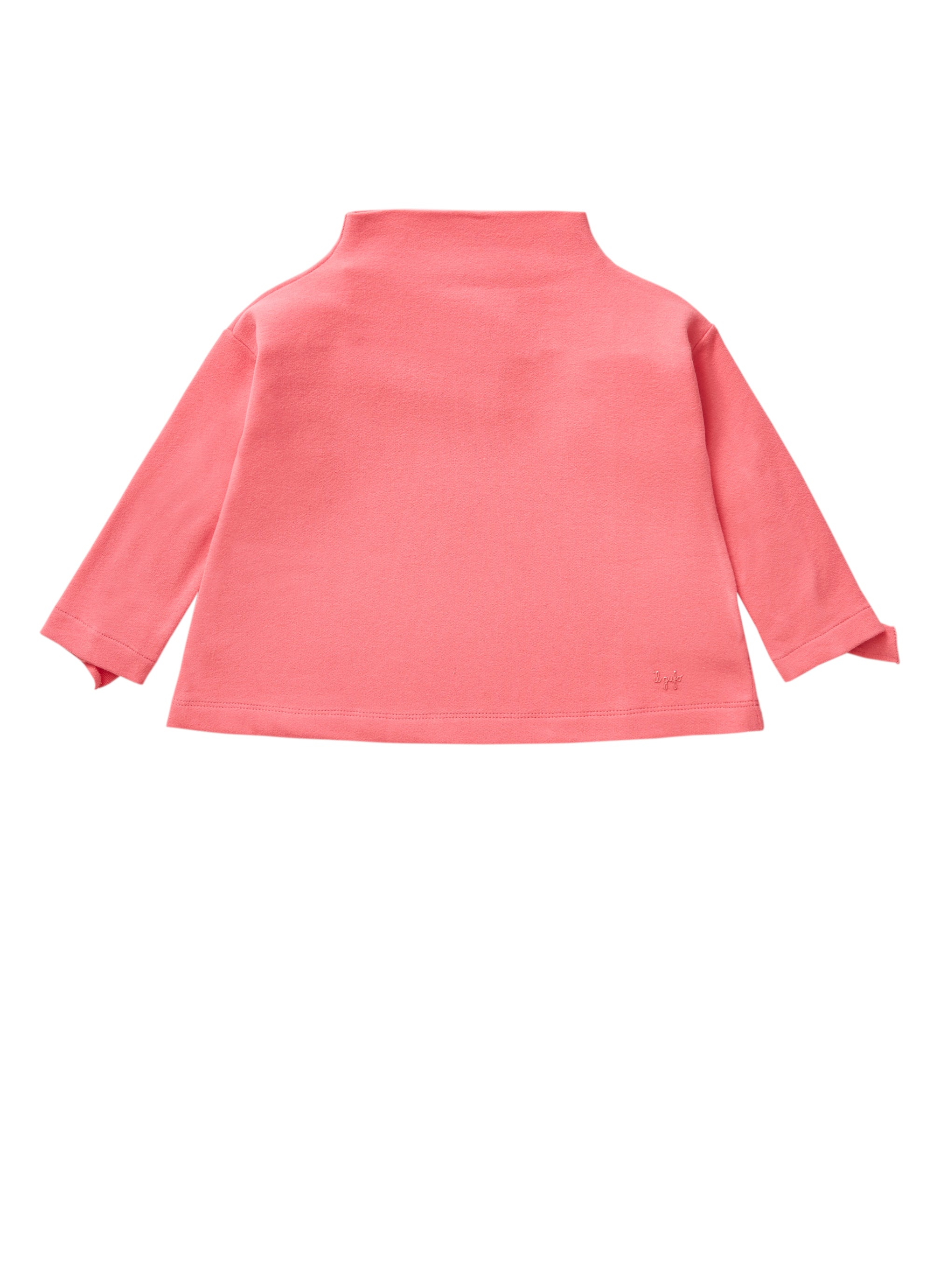 Turtleneck sweater with ruffles