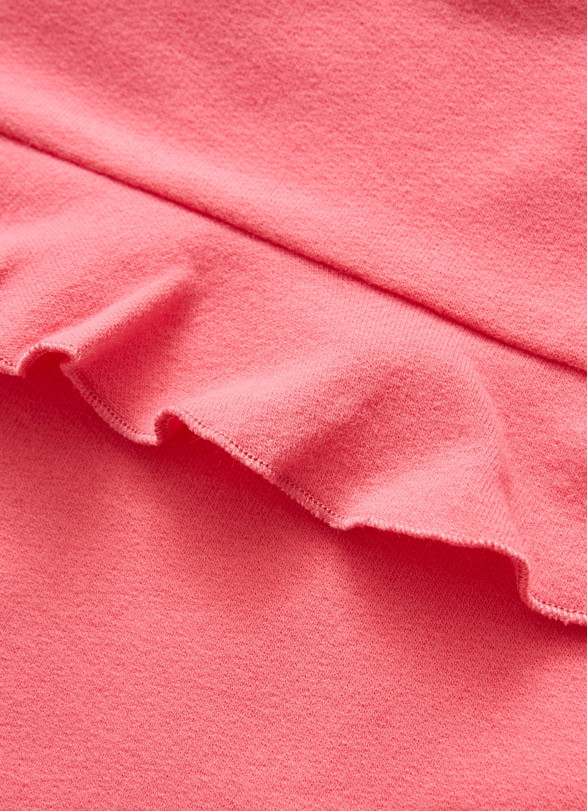 Turtleneck sweater with ruffles