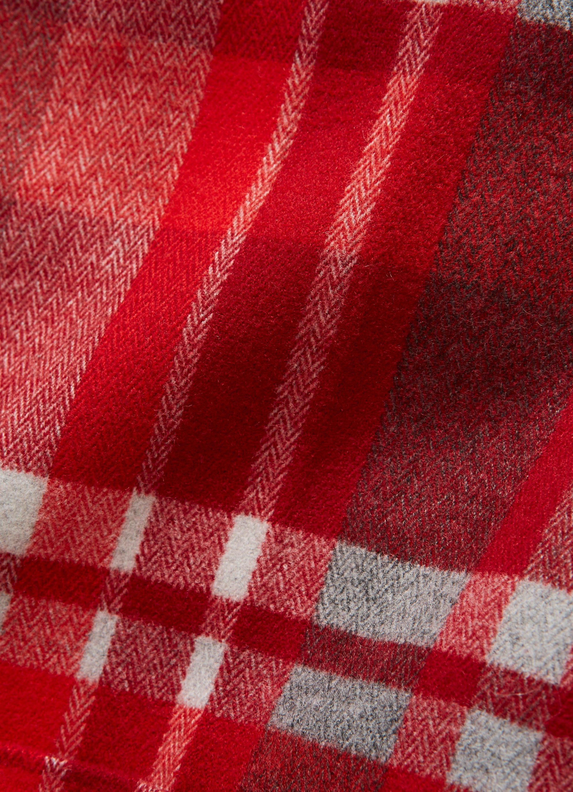 Red check technowool bermuda shorts