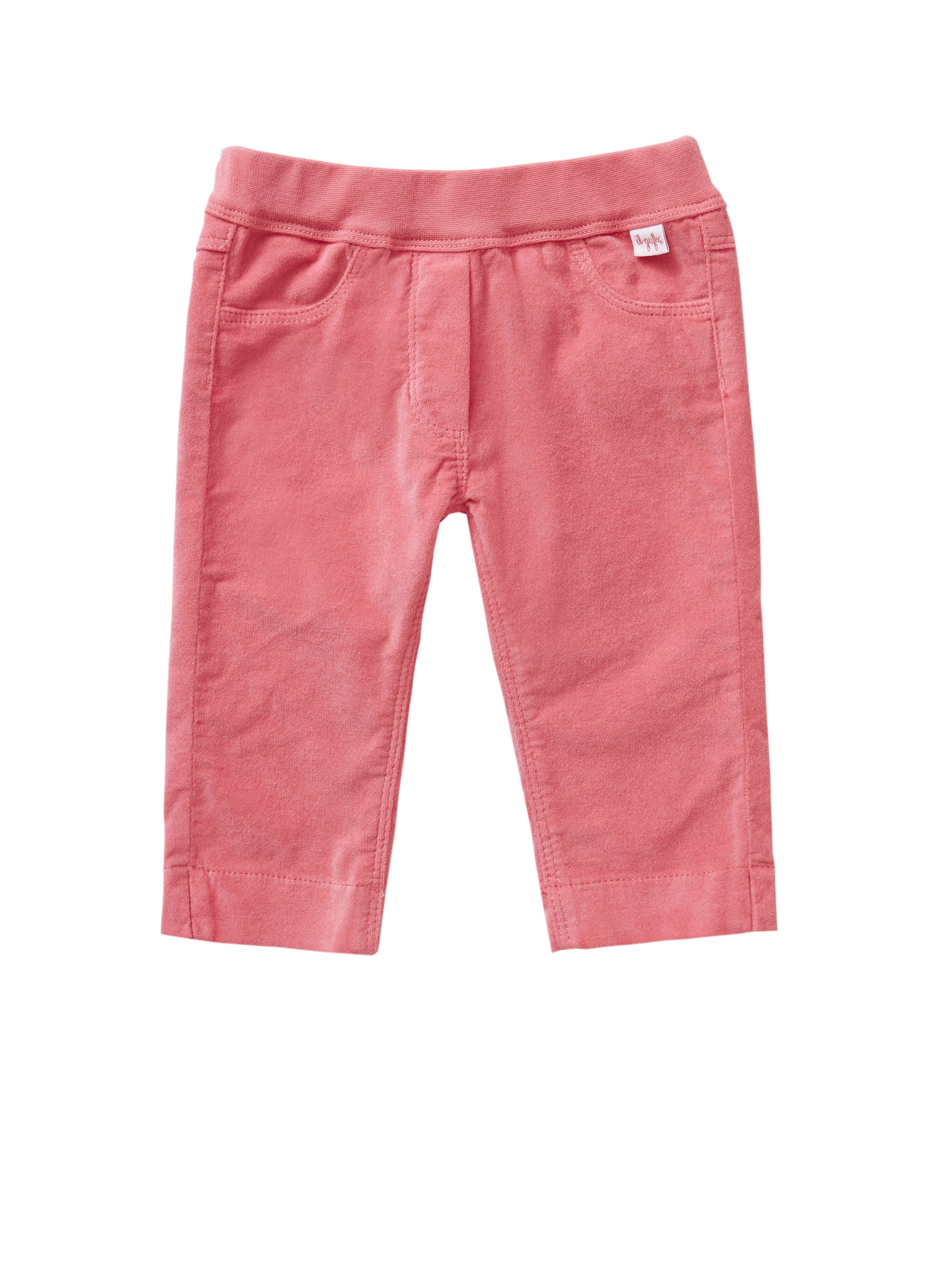 Velvet trousers - shocking pink