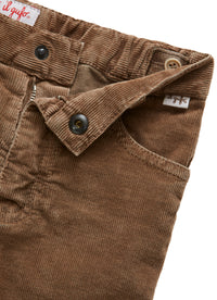 Medium wale corduroy trousers - brown