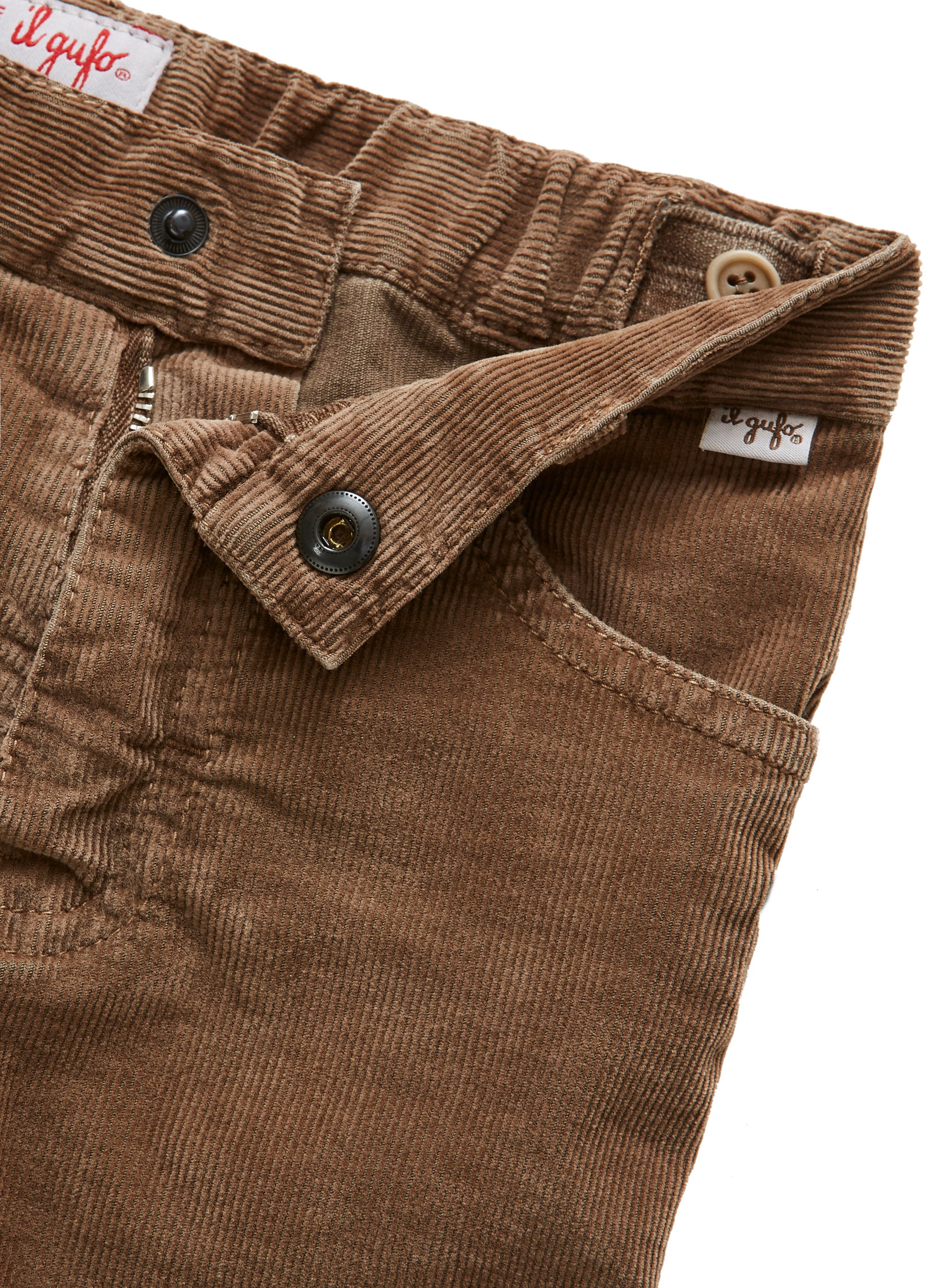 Medium wale corduroy trousers - brown