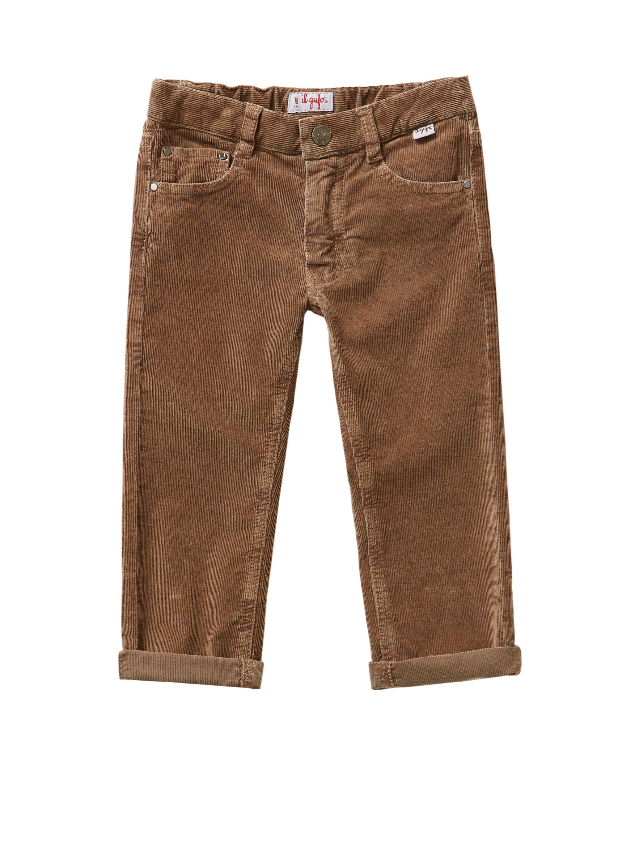 Medium wale corduroy trousers - brown