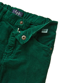 Corduroy trousers - grass green
