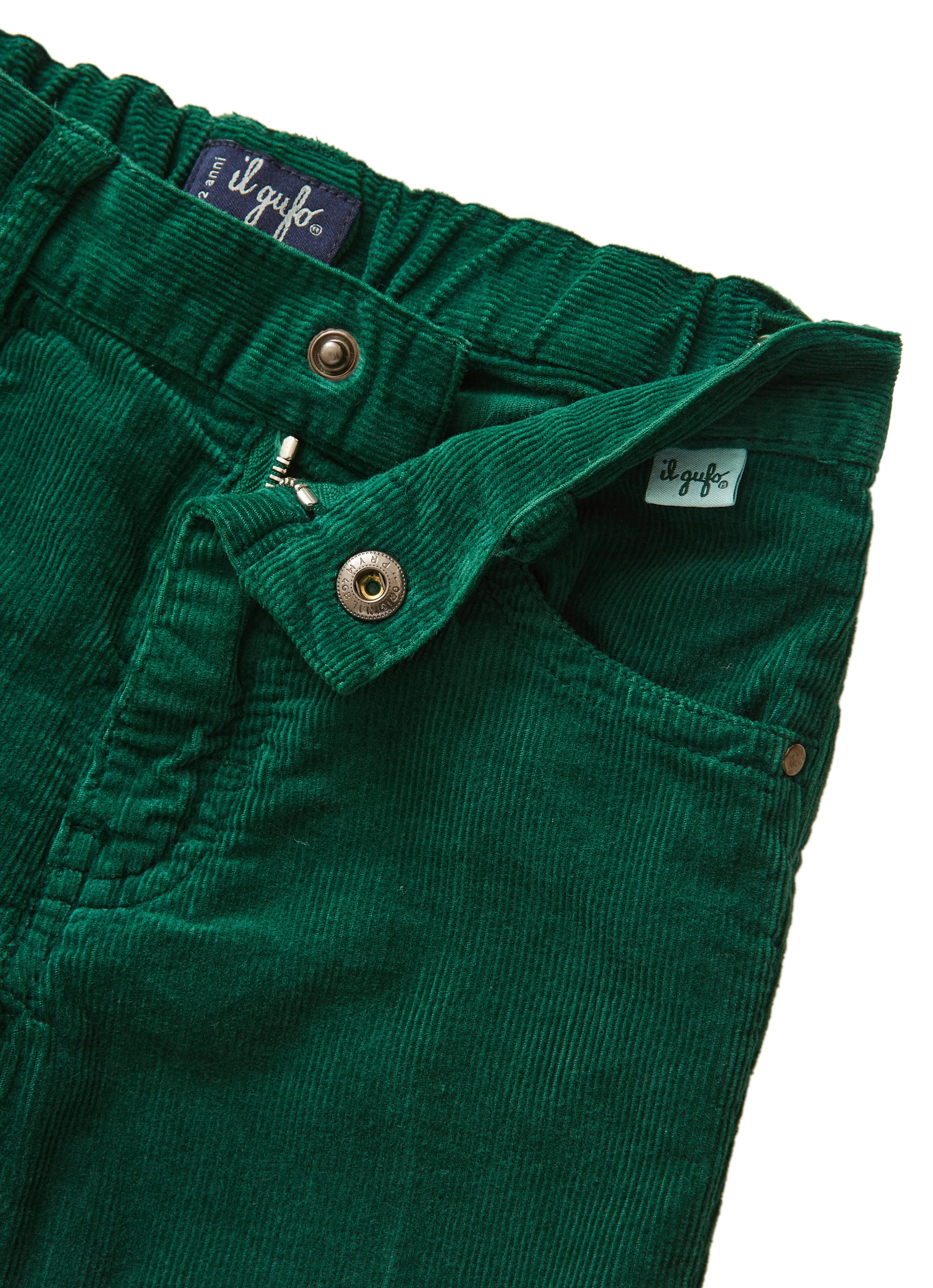 Corduroy trousers - grass green