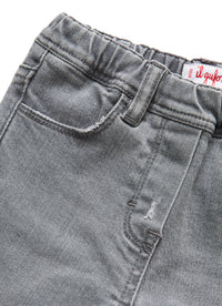 Ripped denim jeans - grey