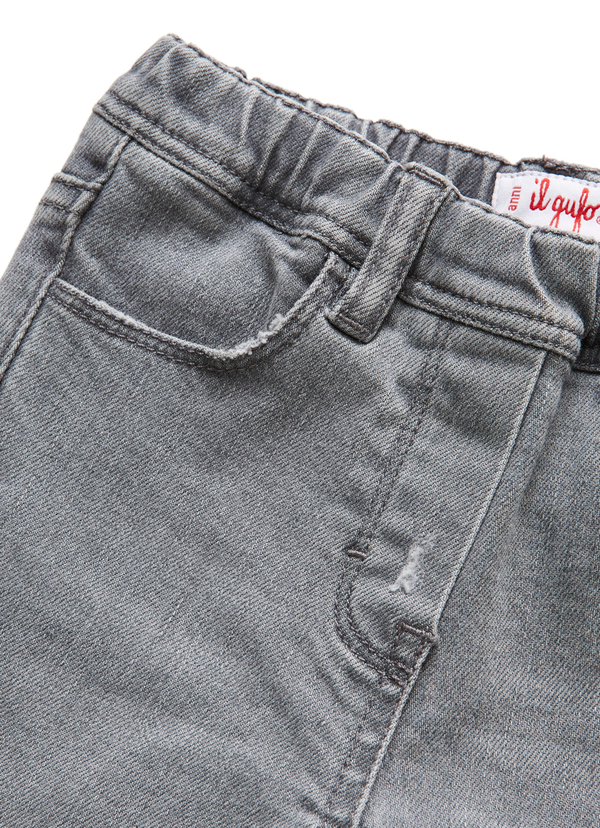 Ripped denim jeans - grey