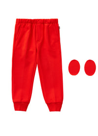 Cotton trousers - lava red