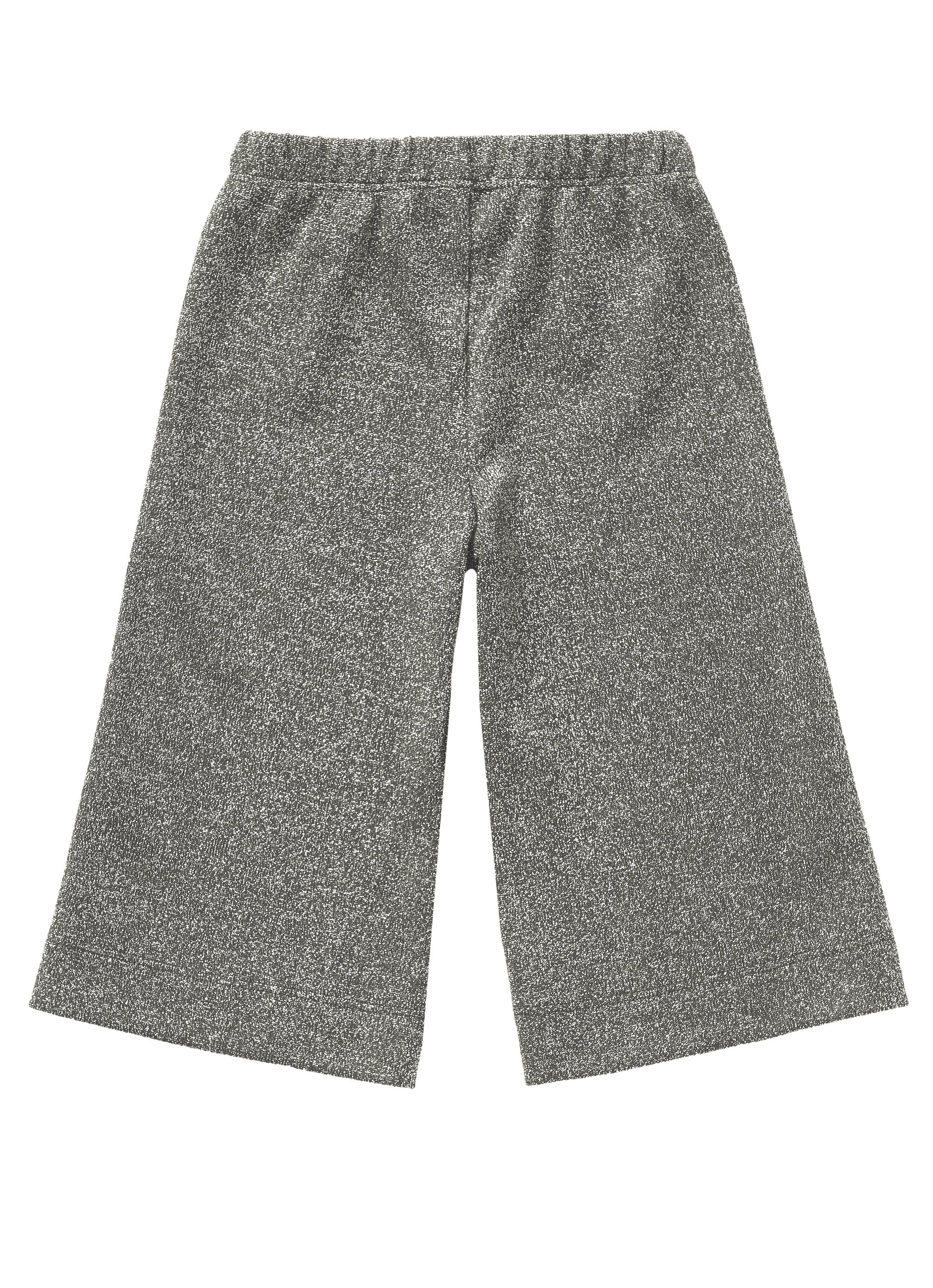 Capri pants with lurex - grey