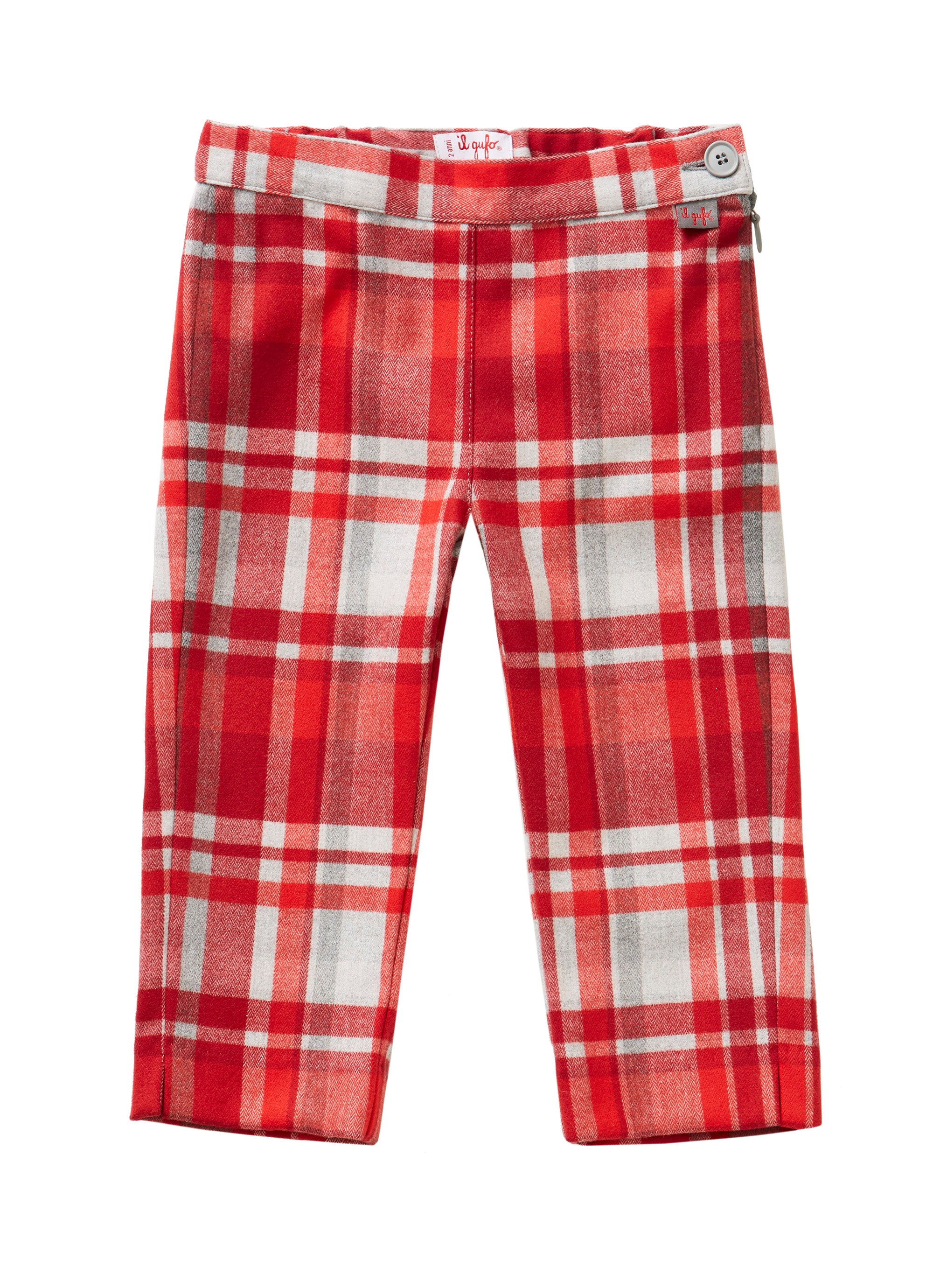 Tartan Capri Pants - red