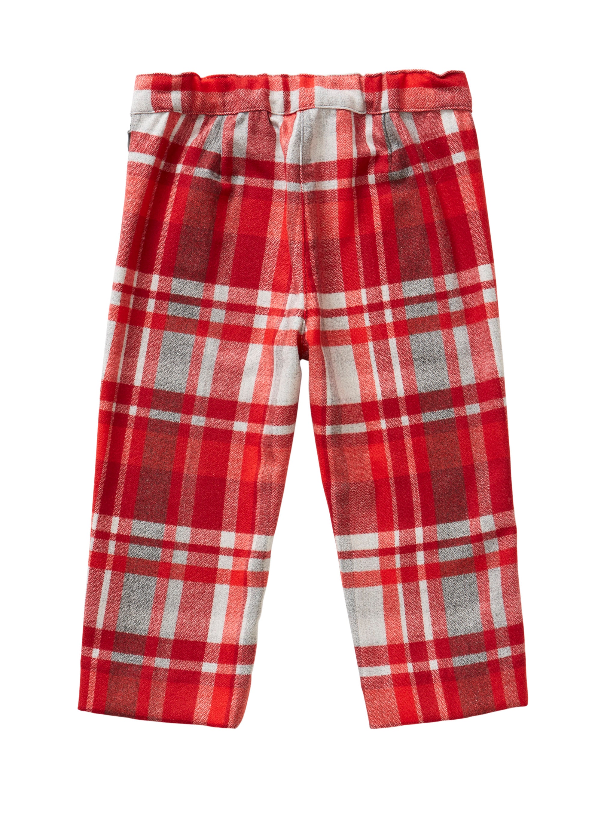 Tartan Capri Pants - red