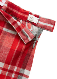 Tartan Capri Pants - red