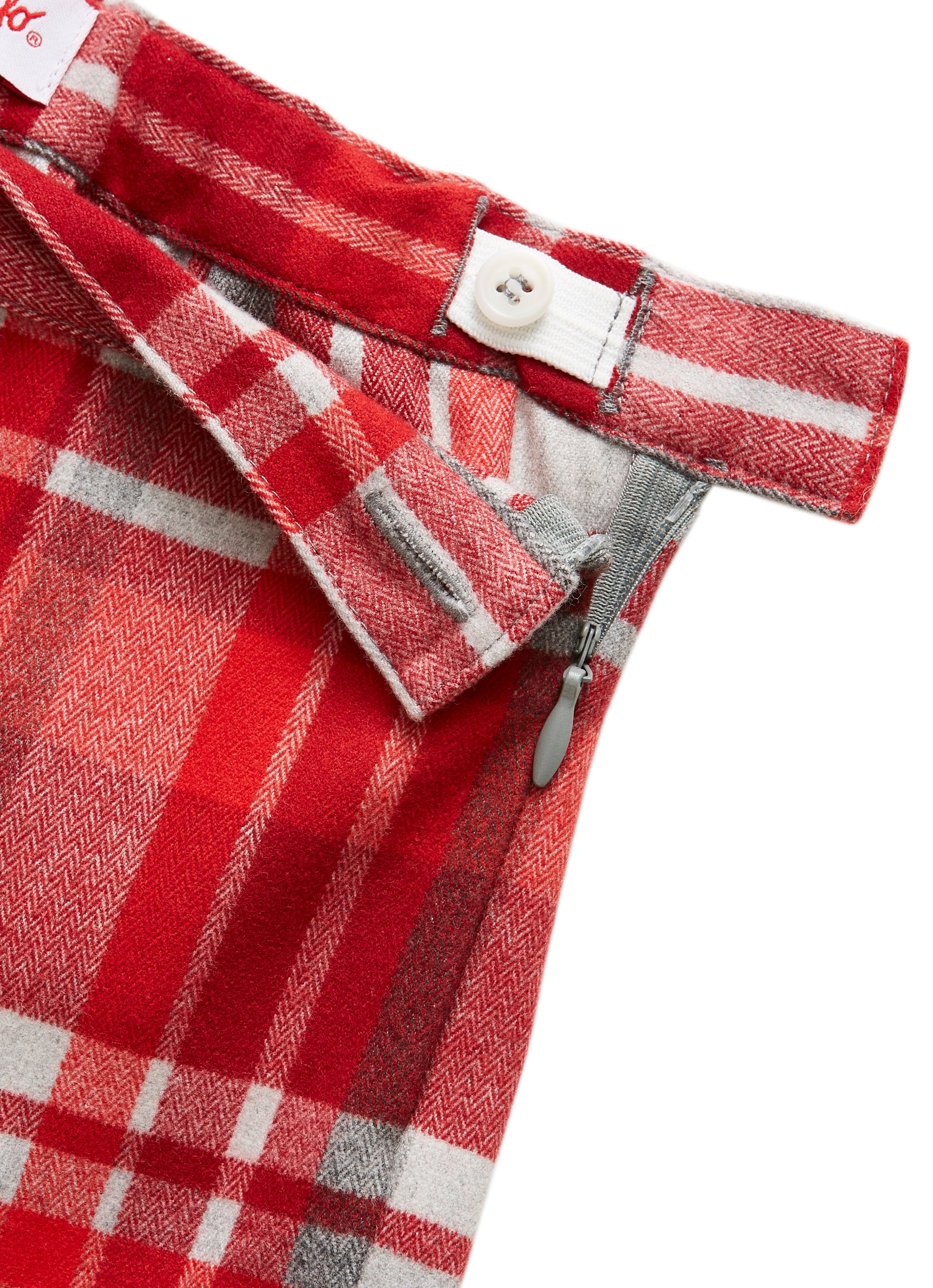 Tartan Capri Pants - red