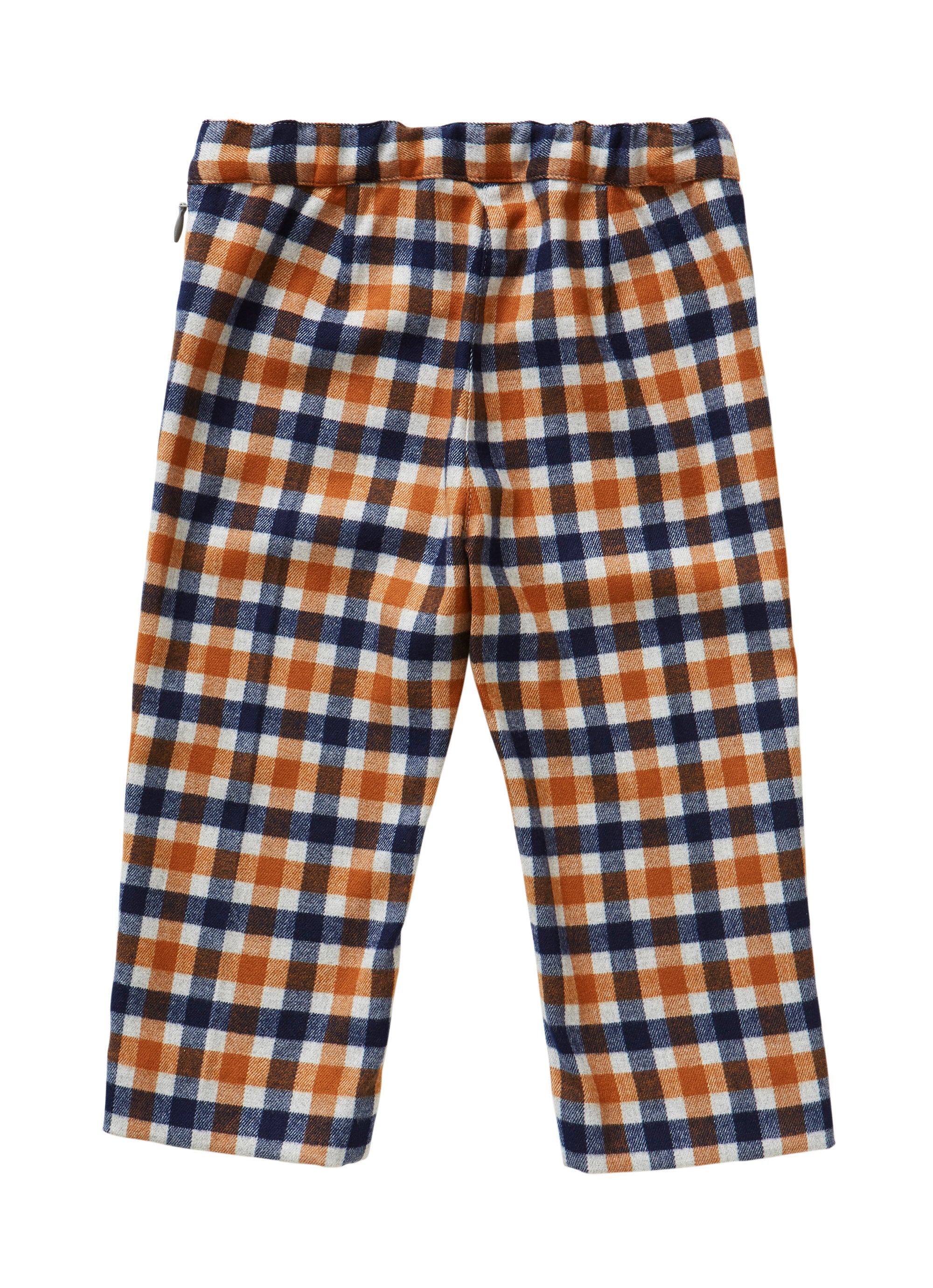 Check trousers - blue and beige