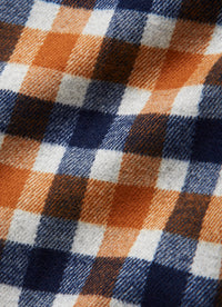 Check trousers - blue and beige