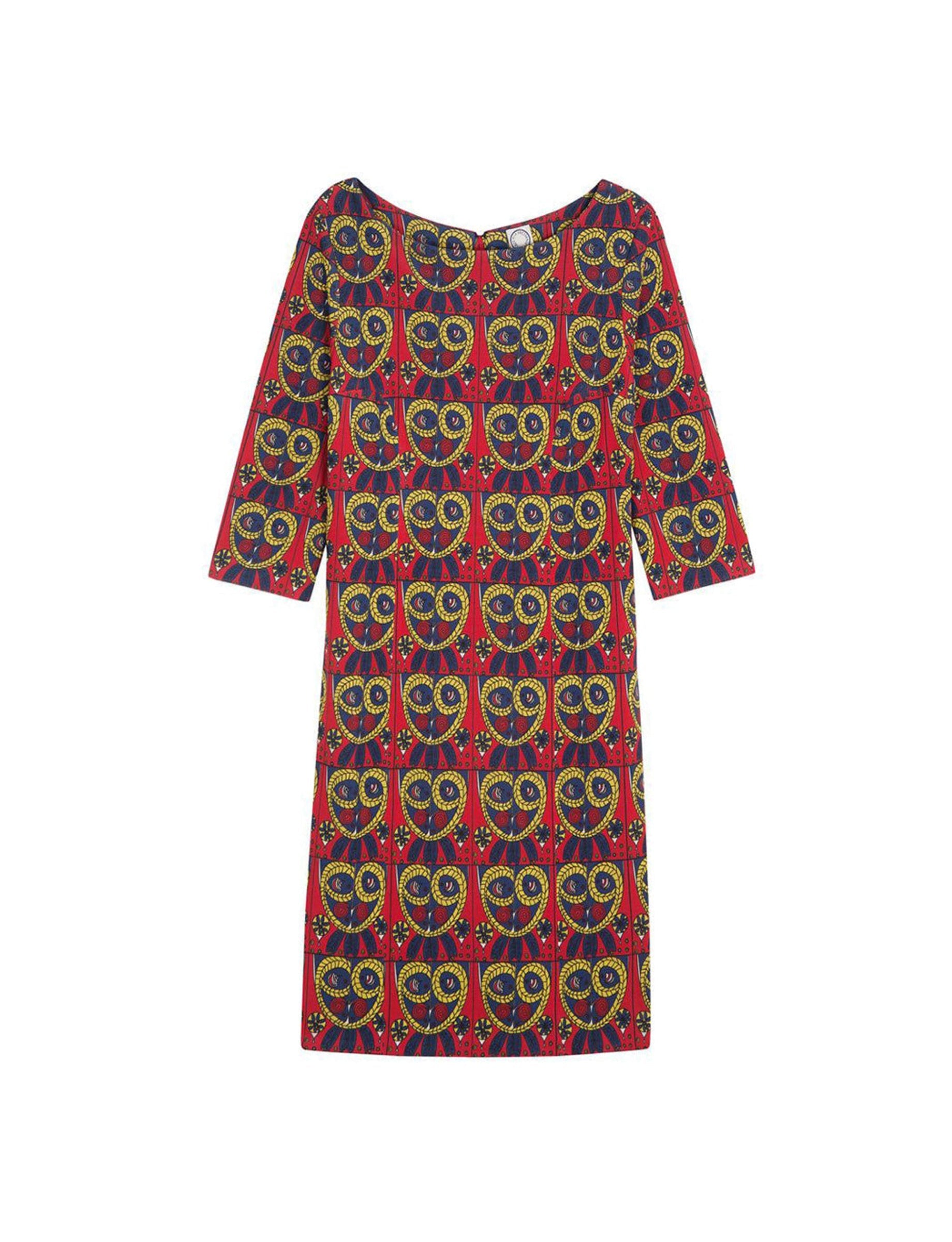 3qty RELIQUAT 130€ 0%  / Robe droite Justine - Mascarade Red