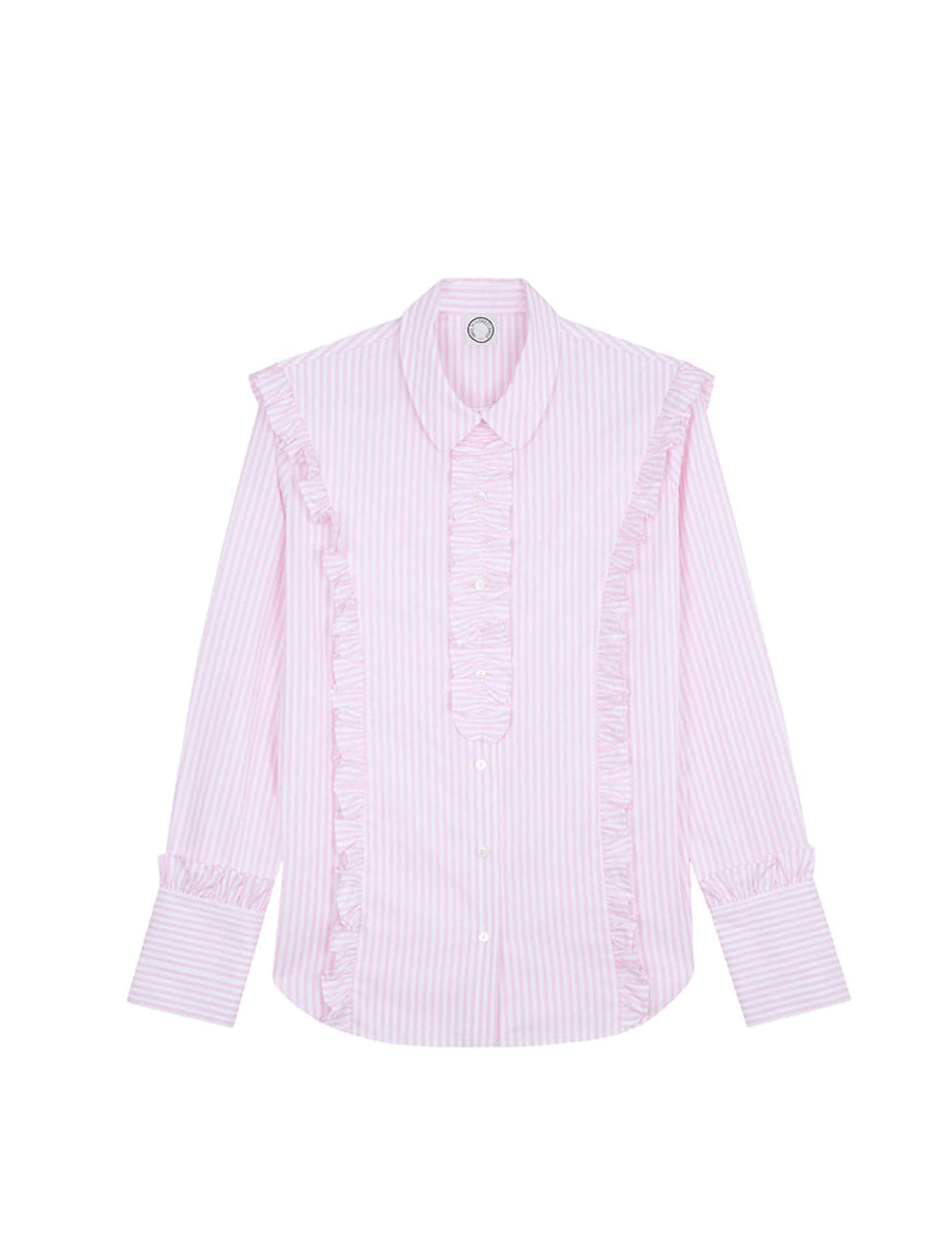 2qty RELIQUAT 95€ 0%  / Chemise Lucina à volants - Pink Pale