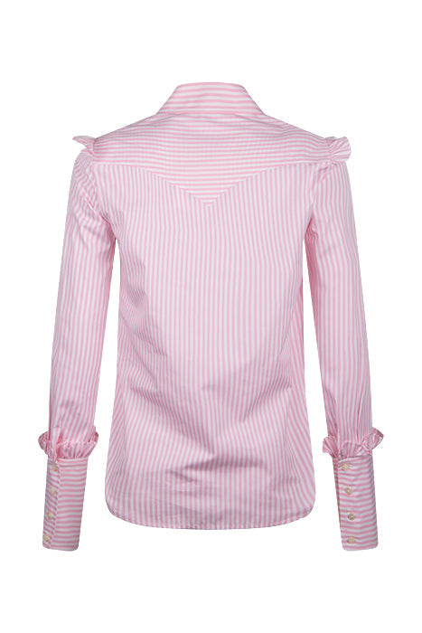 2qty RELIQUAT 95€ 0%  / Chemise Lucina à volants - Pink Pale