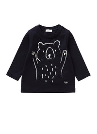 T-shirt with bear motif